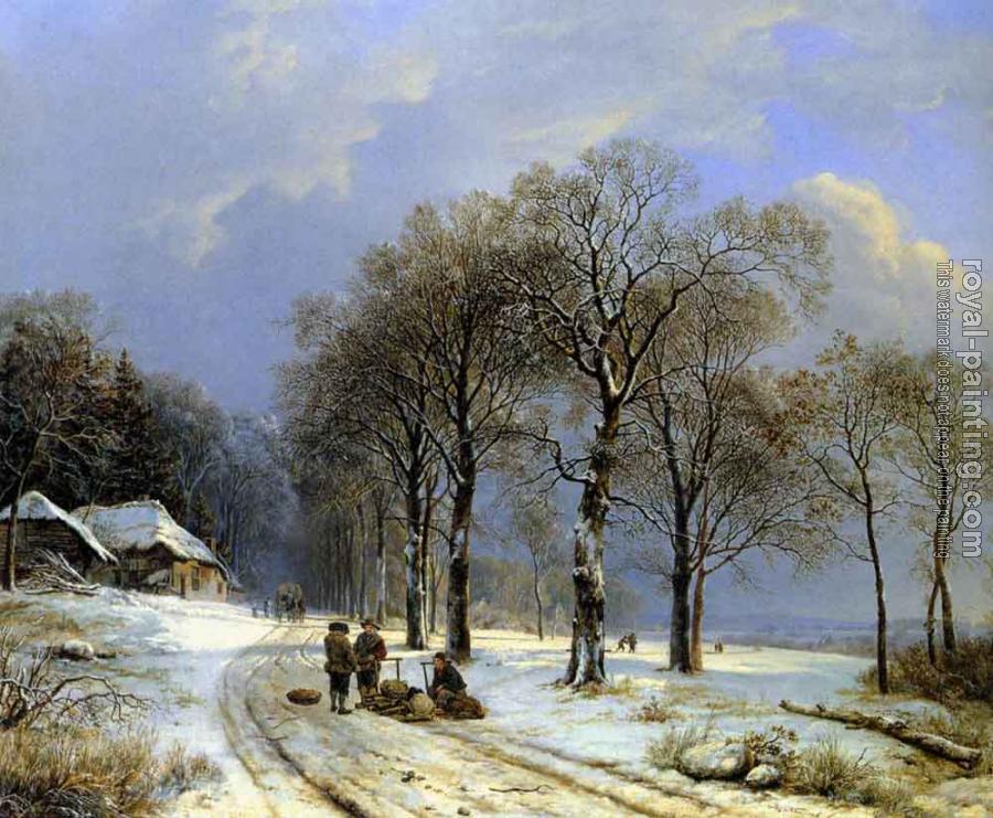 Barend Cornelis Koekkoek : Winter Landscape